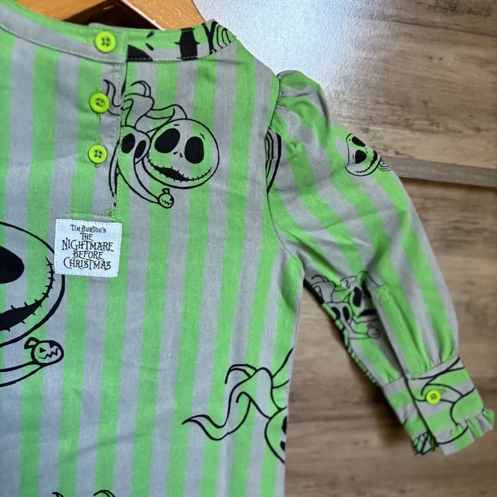 Disney Girls 2T Nightmare Before Christmas Jack Skellington Dress Halloween - Picture 5 of 11